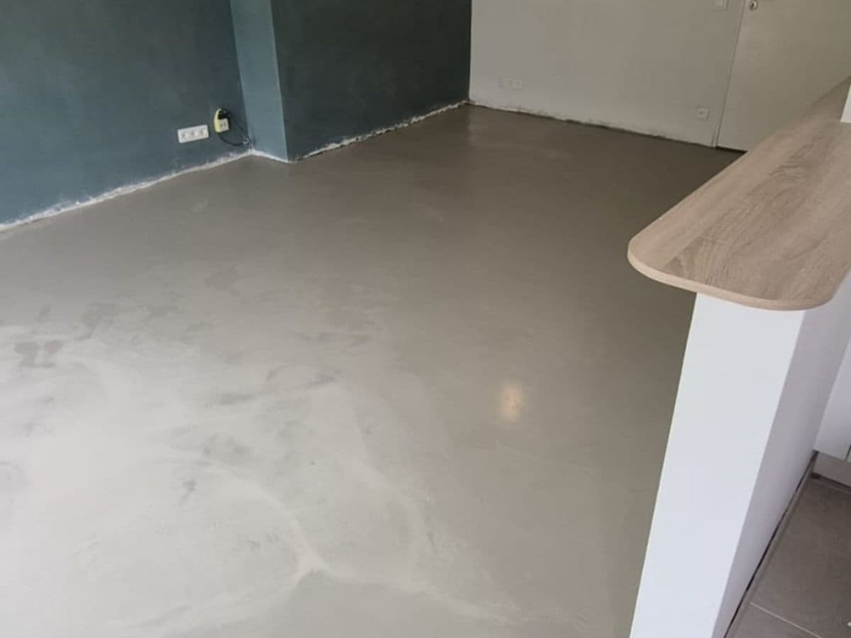Gietvloer in een keuken